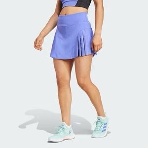 Adidas Women's Pleated Tennis Pro HEAT.RDY Match Skirt M Blue Inner Shorts